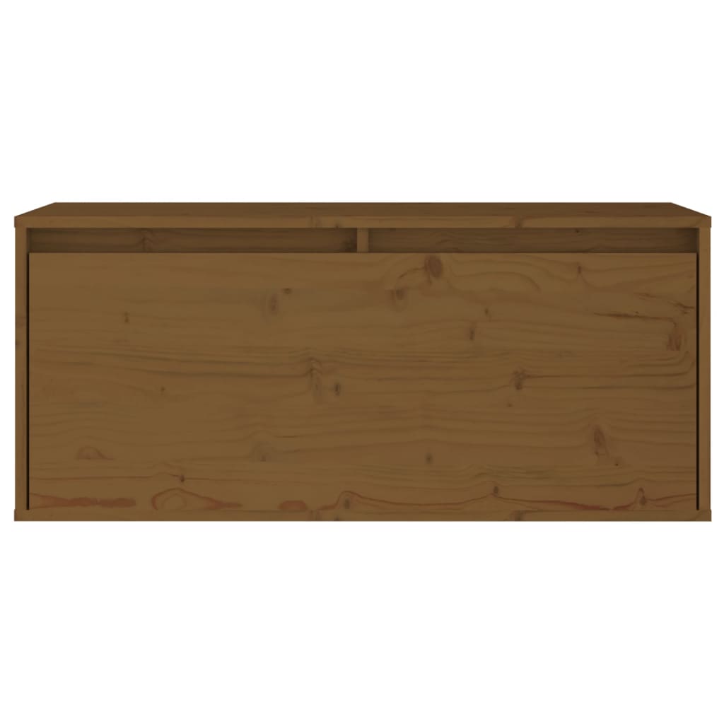 TV Cabinets 4 pcs Honey Brown Solid Wood Pine