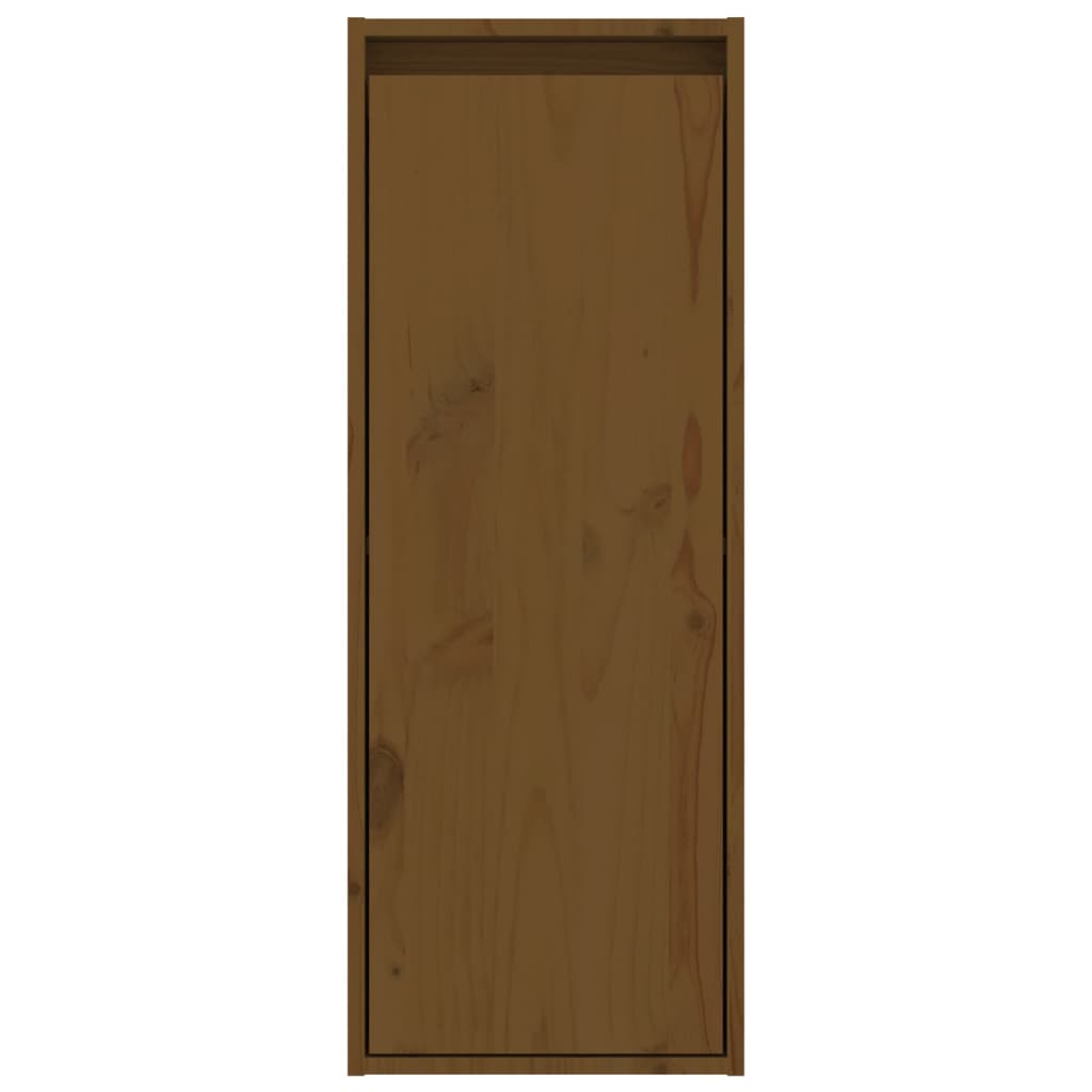 TV Cabinets 4 pcs Honey Brown Solid Wood Pine