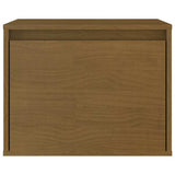 7 Piece TV Cabinet Set Honey Brown Solid Wood Pine - Close-Up Angle
