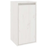 TV Cabinets 4 pcs White Solid Wood Pine - Close-Up Angle