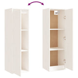 TV Cabinets 4 pcs White Solid Wood Pine