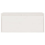 TV Cabinets 6 pcs White Solid Wood Pine