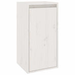 6 Piece TV Cabinet Set White Solid Wood Pine