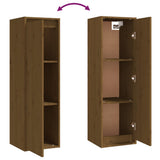 TV Cabinets 4 pcs Honey Brown Solid Wood Pine - Low Angle