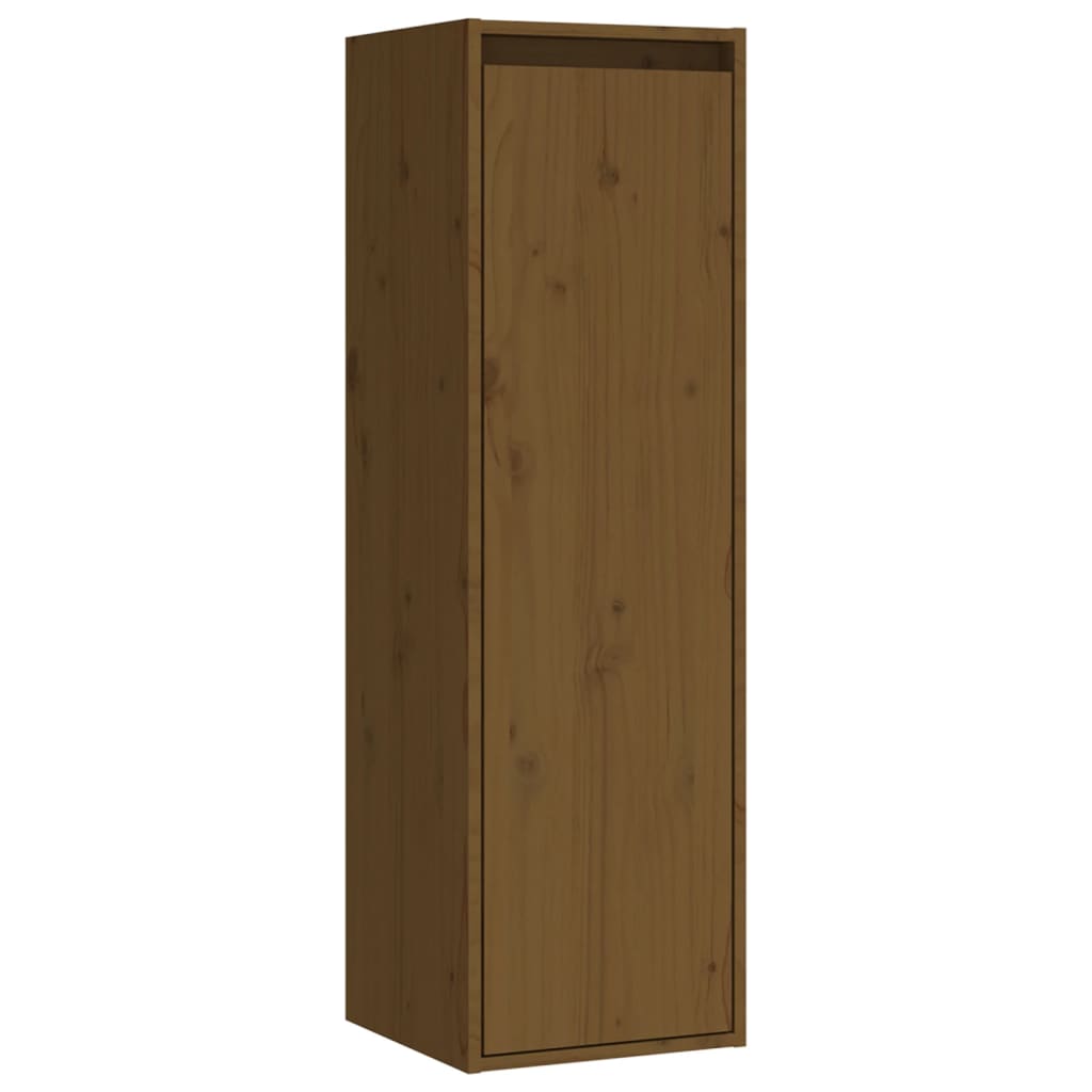 TV Cabinets 6 pcs Honey Brown Solid Wood Pine