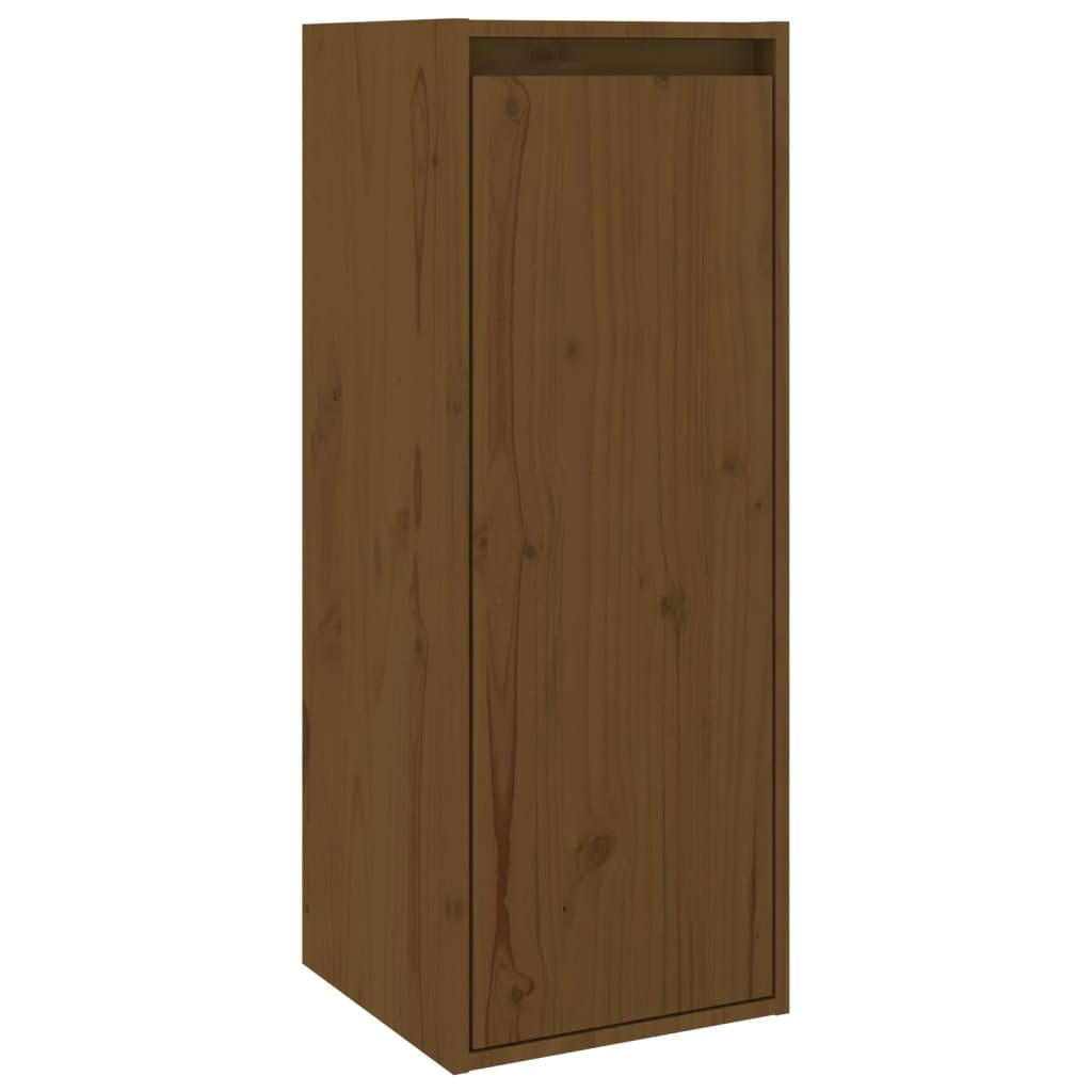 TV Cabinets 5 pcs Honey Brown Solid Wood Pine