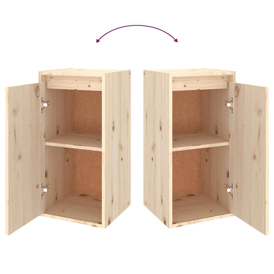6 Piece TV Cabinet Set Solid Wood Pine