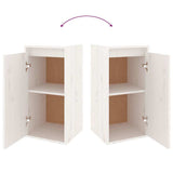 TV Cabinets 6 pcs White Solid Wood Pine