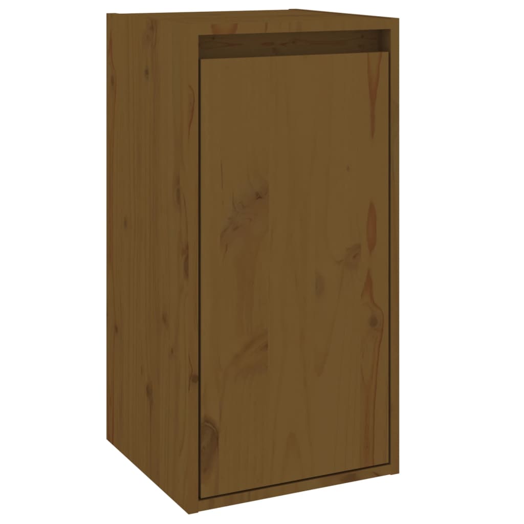 TV Cabinets 6 pcs Honey Brown Solid Wood Pine