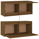 TV Cabinets 6 pcs Honey Brown Solid Wood Pine