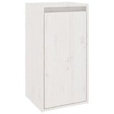 TV Cabinets 4 pcs White Solid Wood Pine - Close-Up Angle