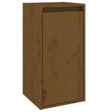 TV Cabinets 4 pcs Honey Brown Solid Wood Pine - Close-Up Angle