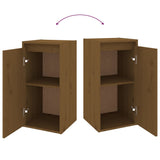 TV Cabinets 4 pcs Honey Brown Solid Wood Pine