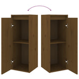 TV Cabinets 4 pcs Honey Brown Solid Wood Pine