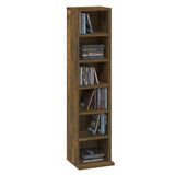 CD Cabinet Smoked Oak 21x20x88 cm Engineered Wood - Top-Down View