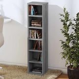 CD Cabinet Grey Sonoma 21x20x88 cm Engineered Wood - Side View