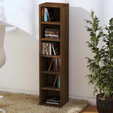 CD Cabinet Brown Oak 21x20x88 cm Engineered Wood - Side View