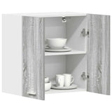 Hanging Cabinet Lyon Grey Sonoma 60x31x60 cm Engineered Wood - Top-Down View