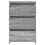 Bed Cabinets 2 pcs Grey Sonoma 40x35x62,5 cm Engineered Wood