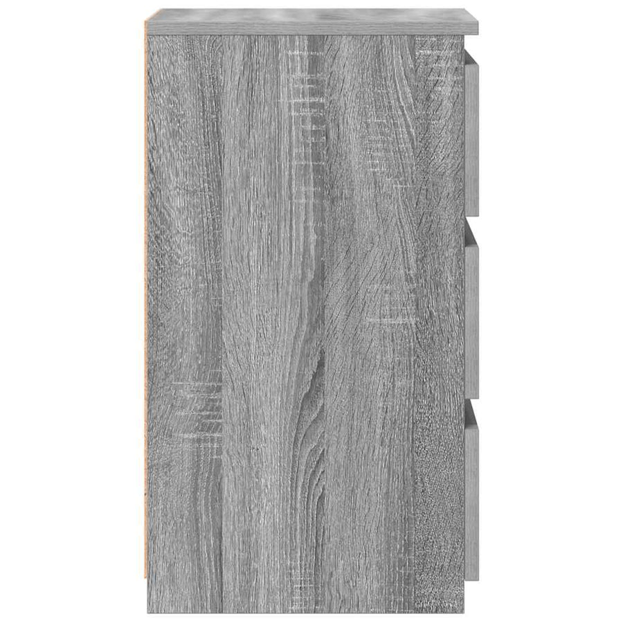 Bed Cabinets 2 pcs Grey Sonoma 40x35x62,5 cm Engineered Wood
