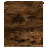 Storage Chest Smoked Oak 84x42x46 cm Engineered Wood - 45-Degree Angle