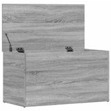 Storage Chest Grey Sonoma 84x42x46 cm Engineered Wood - Close-Up Angle