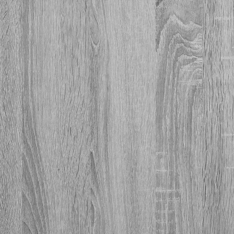 Dining Table Grey Sonoma 140x74.5x76 cm Engineered Wood