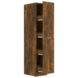 Apothecary Cabinet Smoked Oak 30x42.5x150 cm Engineered Wood - Front View