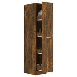 Apothecary Cabinet Smoked Oak 30x42.5x150 cm Engineered Wood - Top-Down View