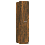 Apothecary Cabinet Smoked Oak 30x42.5x150 cm Engineered Wood - 45-Degree Angle