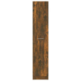 Apothecary Cabinet Smoked Oak 30x42.5x150 cm Engineered Wood