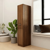 Apothecary Cabinet Brown Oak 30x42.5x150 cm Engineered Wood - Side View