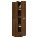 Apothecary Cabinet Brown Oak 30x42.5x150 cm Engineered Wood - Top-Down View