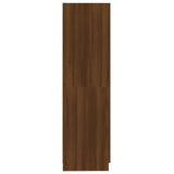 Apothecary Cabinet Brown Oak 30x42.5x150 cm Engineered Wood - Close-Up Angle