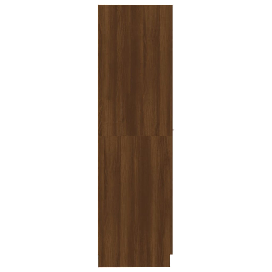 Apothecary Cabinet Brown Oak 30x42.5x150 cm Engineered Wood