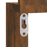 Wall Corner Shelf Smoked Oak 20x20x127.5 cm Engineered Wood - Close-Up Angle