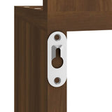 Wall Corner Shelf Brown Oak 20x20x127.5 cm Engineered Wood - Rear View