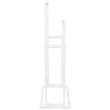 Freestanding Towel Rack White 48x24x78.5 cm Iron - Top-Down View