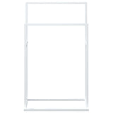 Freestanding Towel Rack White 48x24x78.5 cm Iron