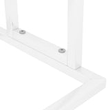 Freestanding Towel Rack White 48x24x78.5 cm Iron - Rear View