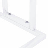 Freestanding Towel Rack White 48x24x78.5 cm Iron - Low Angle