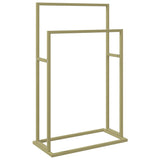 Freestanding Towel Rack Gold 48x24x78.5 cm Iron - Front View