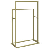 Freestanding Towel Rack Gold 48x24x78.5 cm Iron - 45-Degree Angle