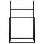 Freestanding Towel Rack Black 48x24x79 cm Iron