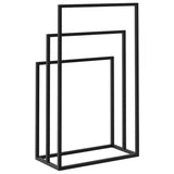 Freestanding Towel Rack Black 48x24x79 cm Iron