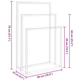 Freestanding Towel Rack Black 48x24x79 cm Iron - Extra Image