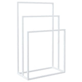 Freestanding Towel Rack White 48x24x79 cm Iron