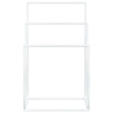 Freestanding Towel Rack White 48x24x79 cm Iron