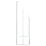 Freestanding Towel Rack White 48x24x79 cm Iron