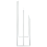 Freestanding Towel Rack White 48x24x79 cm Iron - Top-Down View